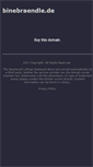 Mobile Screenshot of binebraendle.de