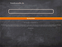 Tablet Screenshot of binebraendle.de